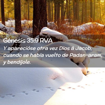 Picture 02 - Génesis 35:9 RVA - Y aparecióse otra vez Dios á Jacob, cuando se - Bible Verse Picture