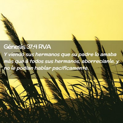 Picture 02 - Génesis 37:4 RVA - Y viendo sus hermanos que su padre lo amaba más - Bible Verse Picture