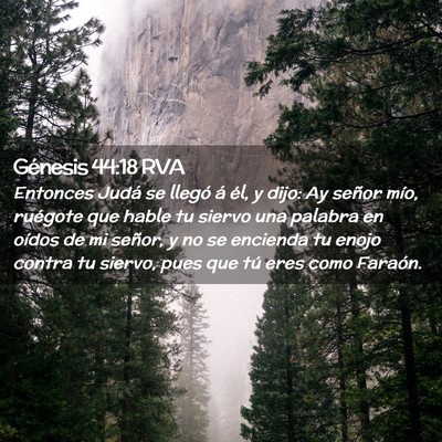 Picture 02 - Génesis 44:18 RVA - Entonces Judá se llegó á él, y dijo: Ay - Bible Verse Picture
