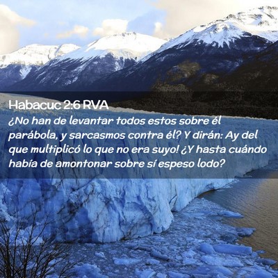 Picture 02 - Habacuc 2:6 RVA - ¿No han de levantar todos estos sobre él - Bible Verse Picture