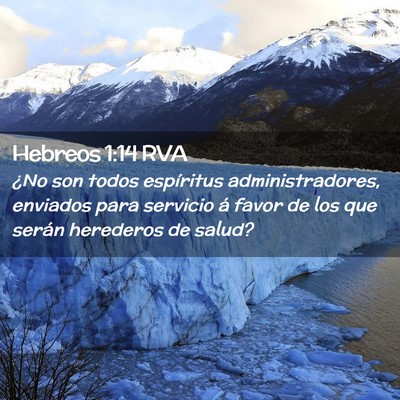 Picture 02 - Hebreos 1:14 RVA - ¿No son todos espíritus administradores, - Bible Verse Picture