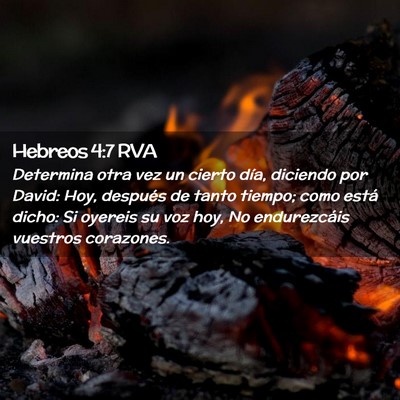 Picture 02 - Hebreos 4:7 RVA - Determina otra vez un cierto día, diciendo por - Bible Verse Picture