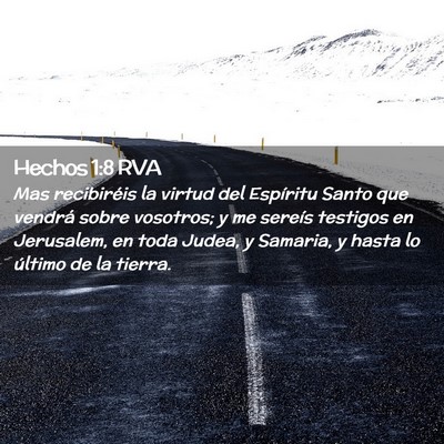 Picture 02 - Hechos 1:8 RVA - Mas recibiréis la virtud del Espíritu Santo que - Bible Verse Picture