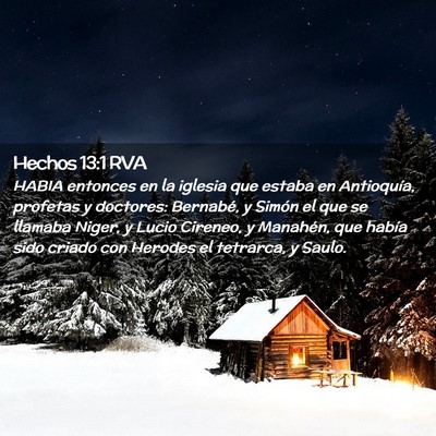 Picture 02 - Hechos 13:1 RVA - HABIA entonces en la iglesia que estaba en - Bible Verse Picture