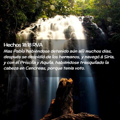 Picture 02 - Hechos 18:18 RVA - Mas Pablo habiéndose detenido aún allí muchos - Bible Verse Picture