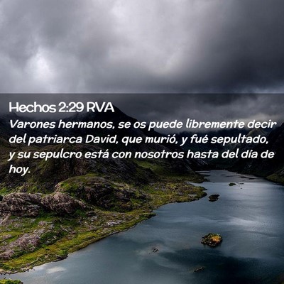 Picture 02 - Hechos 2:29 RVA - Varones hermanos, se os puede libremente decir - Bible Verse Picture