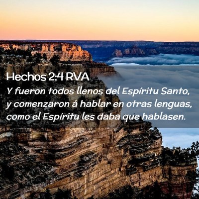 Picture 02 - Hechos 2:4 RVA - Y fueron todos llenos del Espíritu Santo, y - Bible Verse Picture