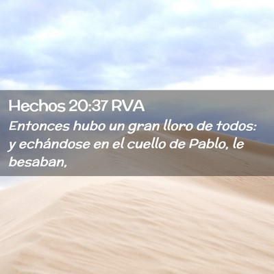 Picture 02 - Hechos 20:37 RVA - Entonces hubo un gran lloro de todos: y - Bible Verse Picture