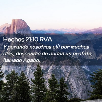 Picture 02 - Hechos 21:10 RVA - Y parando nosotros allí por muchos días, - Bible Verse Picture