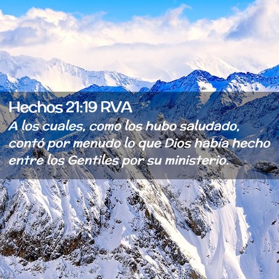 Picture 02 - Hechos 21:19 RVA - A los cuales, como los hubo saludado, contó por - Bible Verse Picture