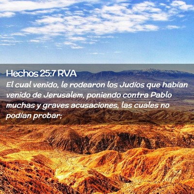 Picture 02 - Hechos 25:7 RVA - El cual venido, le rodearon los Judíos que - Bible Verse Picture