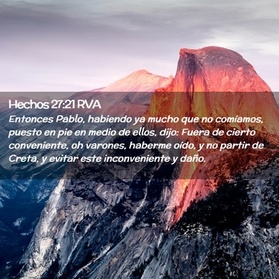 Picture 02 - Hechos 27:21 RVA - Entonces Pablo, habiendo ya mucho que no - Bible Verse Picture
