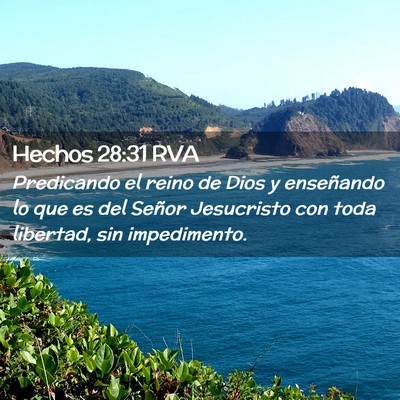 Picture 02 - Hechos 28:31 RVA - Predicando el reino de Dios y enseñando lo que - Bible Verse Picture