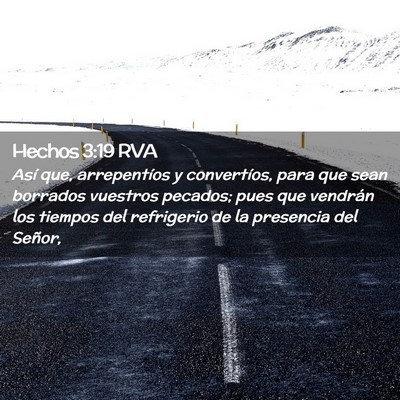 Picture 02 - Hechos 3:19 RVA - Así que, arrepentíos y convertíos, para que - Bible Verse Picture