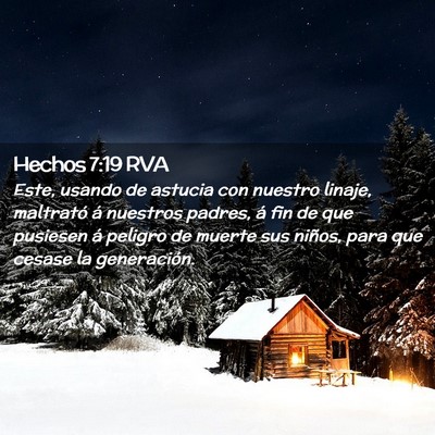 Picture 02 - Hechos 7:19 RVA - Este, usando de astucia con nuestro linaje, - Bible Verse Picture