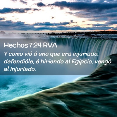 Picture 02 - Hechos 7:24 RVA - Y como vió á uno que era injuriado, - Bible Verse Picture