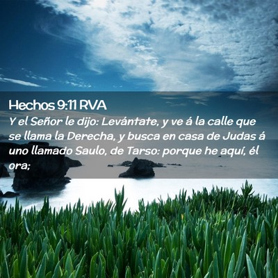Picture 02 - Hechos 9:11 RVA - Y el Señor le dijo: Levántate, y ve á la calle - Bible Verse Picture