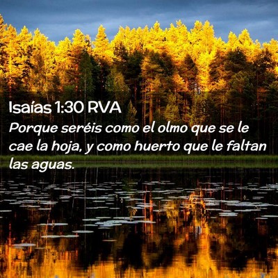 Picture 02 - Isaías 1:30 RVA - Porque seréis como el olmo que se le cae la - Bible Verse Picture