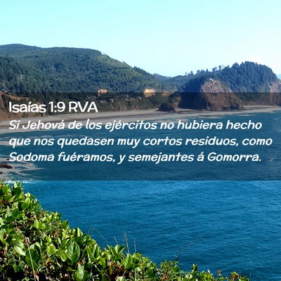 Picture 02 - Isaías 1:9 RVA - Si Jehová de los ejércitos no hubiera hecho que - Bible Verse Picture