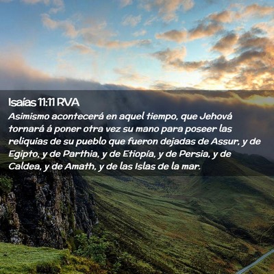 Picture 02 - Isaías 11:11 RVA - Asimismo acontecerá en aquel tiempo, que Jehová - Bible Verse Picture