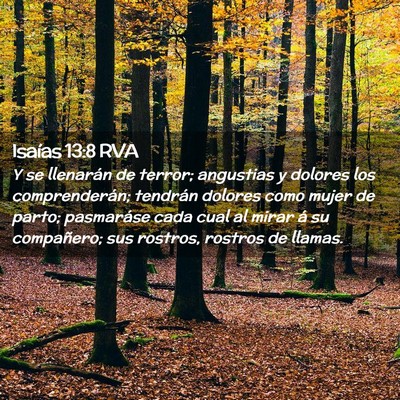 Picture 02 - Isaías 13:8 RVA - Y se llenarán de terror; angustias y dolores los - Bible Verse Picture