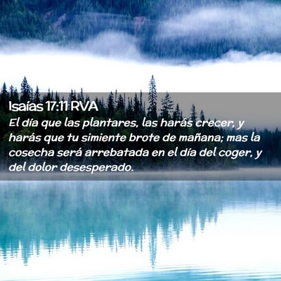 Picture 02 - Isaías 17:11 RVA - El día que las plantares, las harás crecer, y - Bible Verse Picture