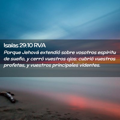 Picture 02 - Isaías 29:10 RVA - Porque Jehová extendió sobre vosotros espíritu - Bible Verse Picture