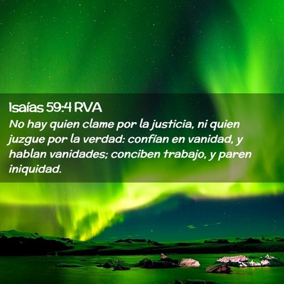 Picture 02 - Isaías 59:4 RVA - No hay quien clame por la justicia, ni quien - Bible Verse Picture
