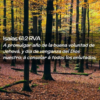 Picture 02 - Isaías 61:2 RVA - A promulgar año de la buena voluntad de Jehová, - Bible Verse Picture