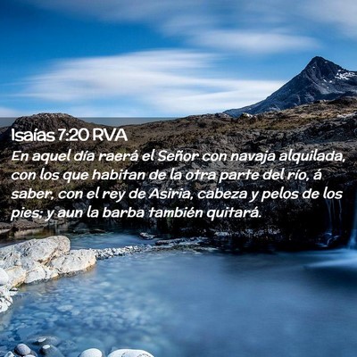 Picture 02 - Isaías 7:20 RVA - En aquel día raerá el Señor con navaja - Bible Verse Picture