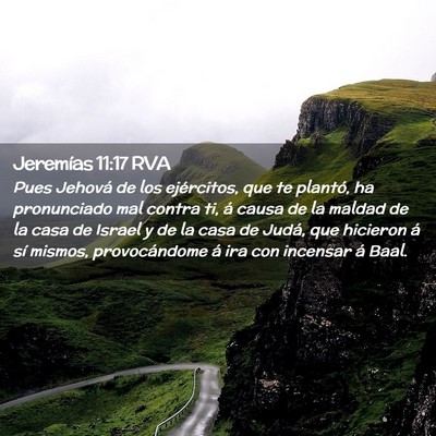 Picture 02 - Jeremías 11:17 RVA - Pues Jehová de los ejércitos, que te plantó, - Bible Verse Picture