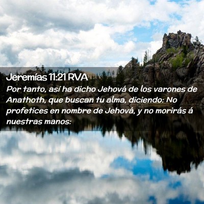 Picture 02 - Jeremías 11:21 RVA - Por tanto, así ha dicho Jehová de los varones - Bible Verse Picture