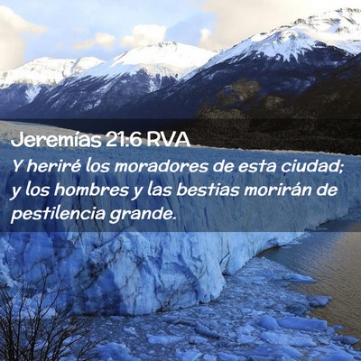 Picture 02 - Jeremías 21:6 RVA - Y heriré los moradores de esta ciudad; y los - Bible Verse Picture