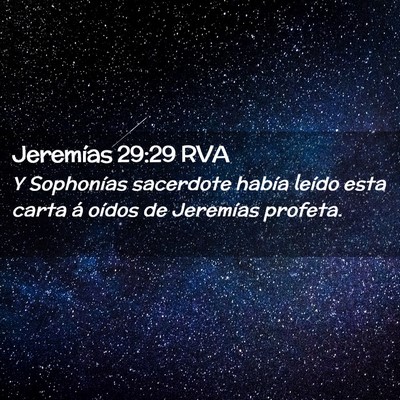 Picture 02 - Jeremías 29:29 RVA - Y Sophonías sacerdote había leído esta carta - Bible Verse Picture