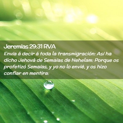 Picture 02 - Jeremías 29:31 RVA - Envía á decir á toda la transmigración: Así - Bible Verse Picture