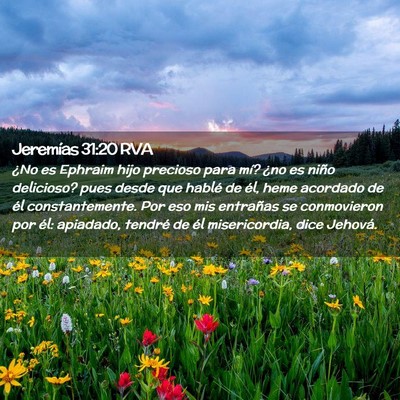 Picture 02 - Jeremías 31:20 RVA - ¿No es Ephraim hijo precioso para mí? ¿no es - Bible Verse Picture