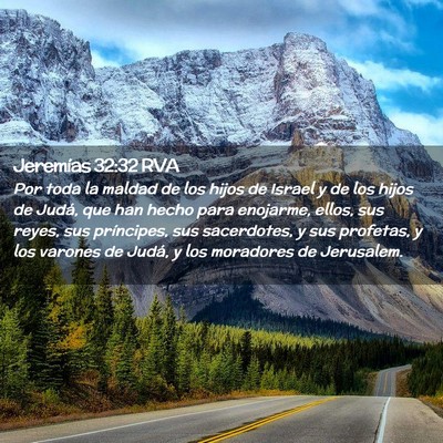 Picture 02 - Jeremías 32:32 RVA - Por toda la maldad de los hijos de Israel y de - Bible Verse Picture