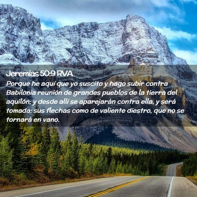 Picture 02 - Jeremías 50:9 RVA - Porque he aquí que yo suscito y hago subir - Bible Verse Picture