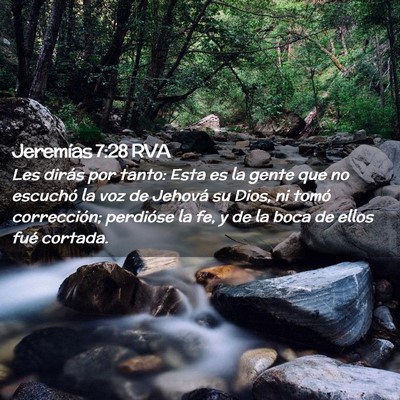 Picture 02 - Jeremías 7:28 RVA - Les dirás por tanto: Esta es la gente que no - Bible Verse Picture