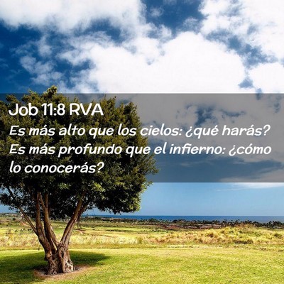 Picture 02 - Job 11:8 RVA - Es más alto que los cielos: ¿qué harás? Es - Bible Verse Picture