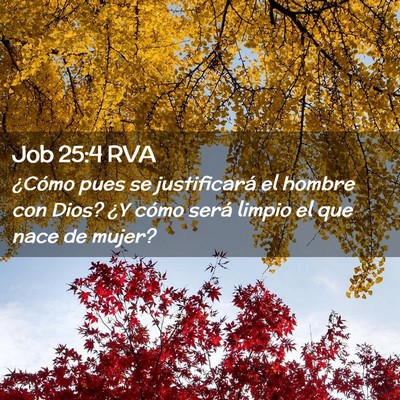 Picture 02 - Job 25:4 RVA - ¿Cómo pues se justificará el hombre con Dios? - Bible Verse Picture