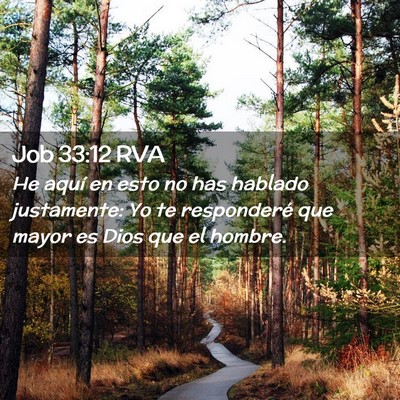 Picture 02 - Job 33:12 RVA - He aquí en esto no has hablado justamente: Yo te - Bible Verse Picture