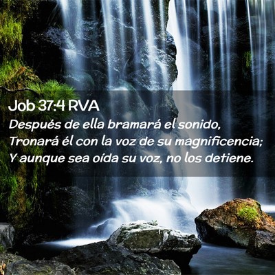 Picture 02 - Job 37:4 RVA - Después de ella bramará el sonido, Tronará él - Bible Verse Picture