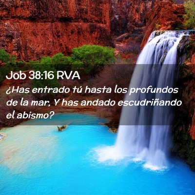 Picture 02 - Job 38:16 RVA - ¿Has entrado tú hasta los profundos de la mar, - Bible Verse Picture