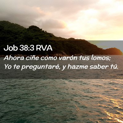 Picture 02 - Job 38:3 RVA - Ahora ciñe como varón tus lomos; Yo te - Bible Verse Picture