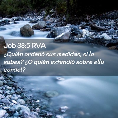 Picture 02 - Job 38:5 RVA - ¿Quién ordenó sus medidas, si lo sabes? ¿O - Bible Verse Picture