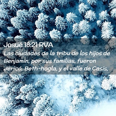 Picture 02 - Josué 18:21 RVA - Las ciudades de la tribu de los hijos de - Bible Verse Picture