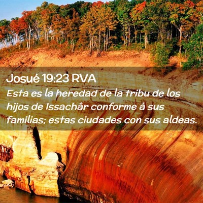 Picture 02 - Josué 19:23 RVA - Esta es la heredad de la tribu de los hijos de - Bible Verse Picture