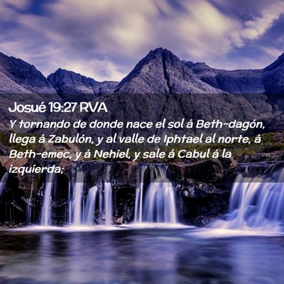 Picture 02 - Josué 19:27 RVA - Y tornando de donde nace el sol á Beth-dagón, - Bible Verse Picture