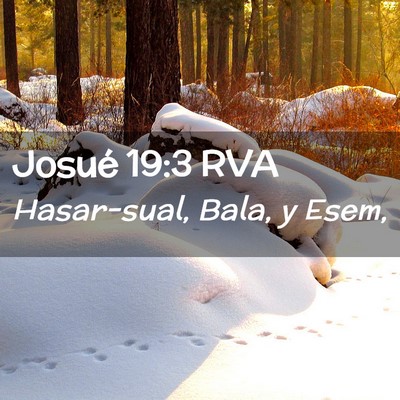 Picture 02 - Josué 19:3 RVA - Hasar-sual, Bala, y - Bible Verse Picture